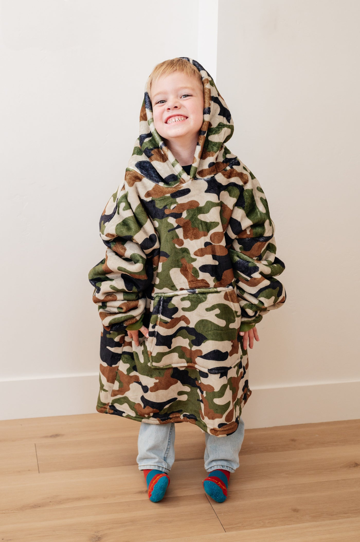 Kids Oversized Hoodie Blanket in Camo-Layers-Ave Shops-Market Street Nest, Fashionable Clothing, Shoes and Home Décor Located in Mabank, TX