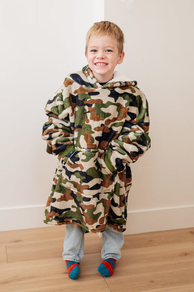 Kids Oversized Hoodie Blanket in Camo-Layers-Ave Shops-Market Street Nest, Fashionable Clothing, Shoes and Home Décor Located in Mabank, TX