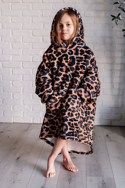 Kids Oversized Hoodie Blanket in Leopard-Layers-Ave Shops-Market Street Nest, Fashionable Clothing, Shoes and Home Décor Located in Mabank, TX