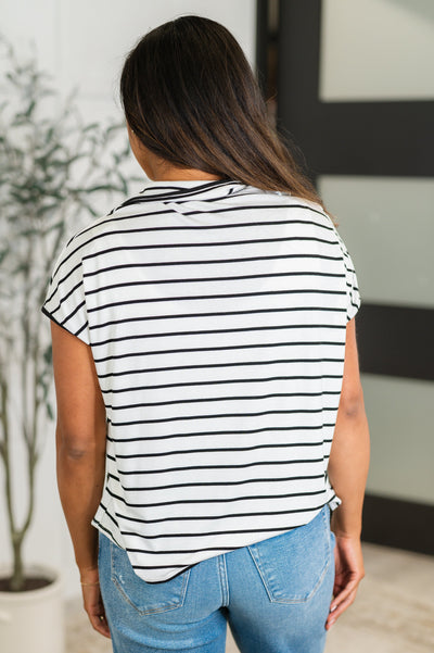 Knot Today Collared Bow Top-Womens-Ave Shops-Market Street Nest, Fashionable Clothing, Shoes and Home Décor Located in Mabank, TX