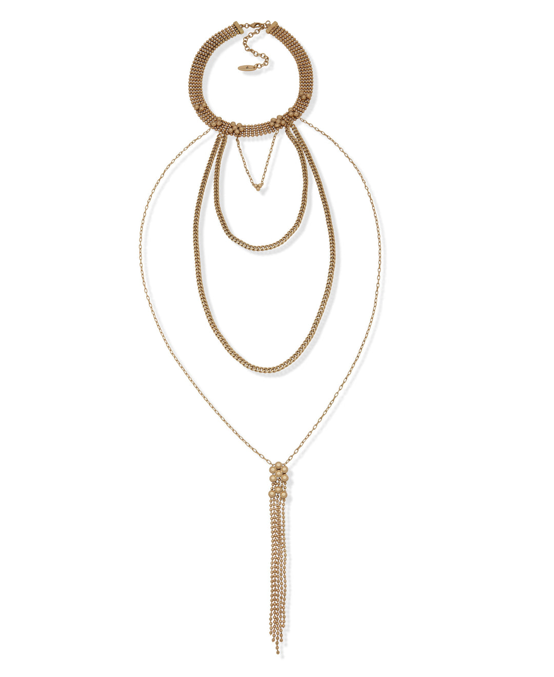 Lainey Wilson 12-inch Choker W Swag Chain Pendant Necklace-01-Jewelry-The Jewelry Group-Market Street Nest, Fashionable Clothing, Shoes and Home Décor Located in Mabank, TX