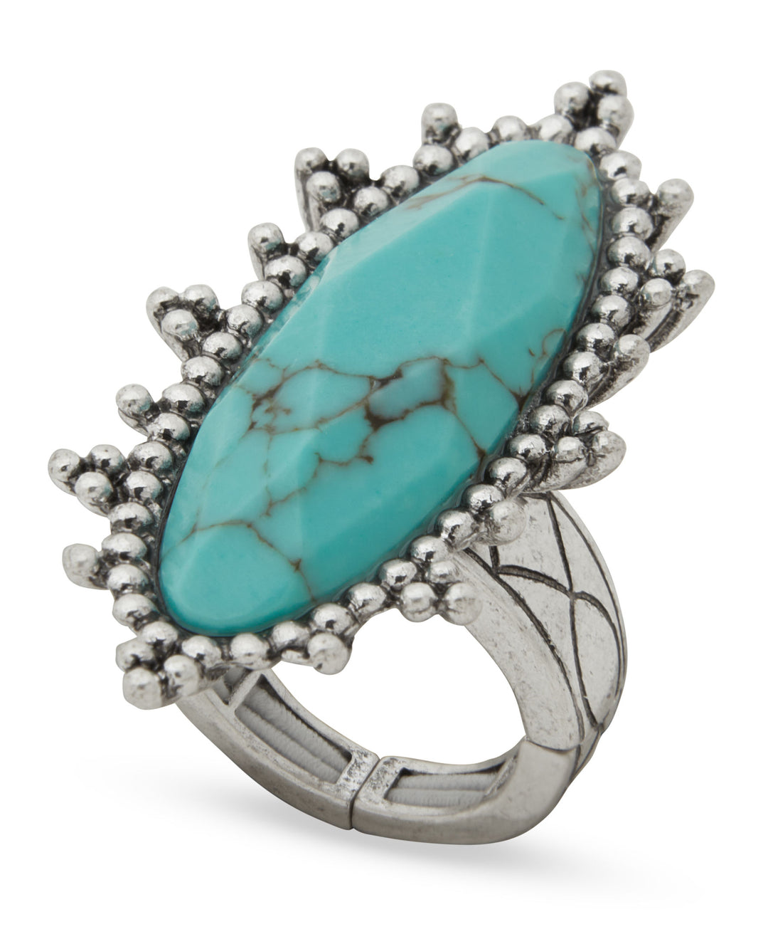 Lainey Wilson Faceted Oval Stone Ring-01-Jewelry-The Jewelry Group-Market Street Nest, Fashionable Clothing, Shoes and Home Décor Located in Mabank, TX