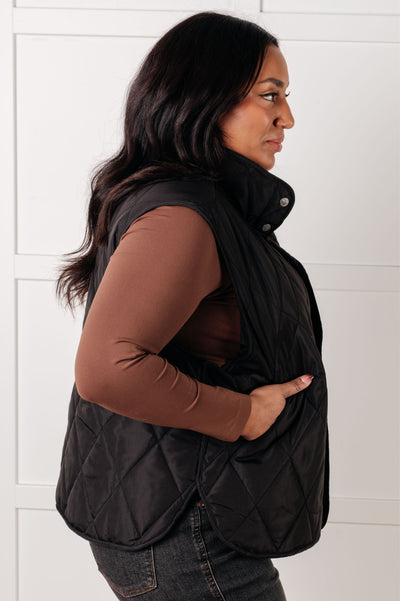 Layering Queen Quilted Puffer Vest in Black-Layers-Ave Shops-Market Street Nest, Fashionable Clothing, Shoes and Home Décor Located in Mabank, TX