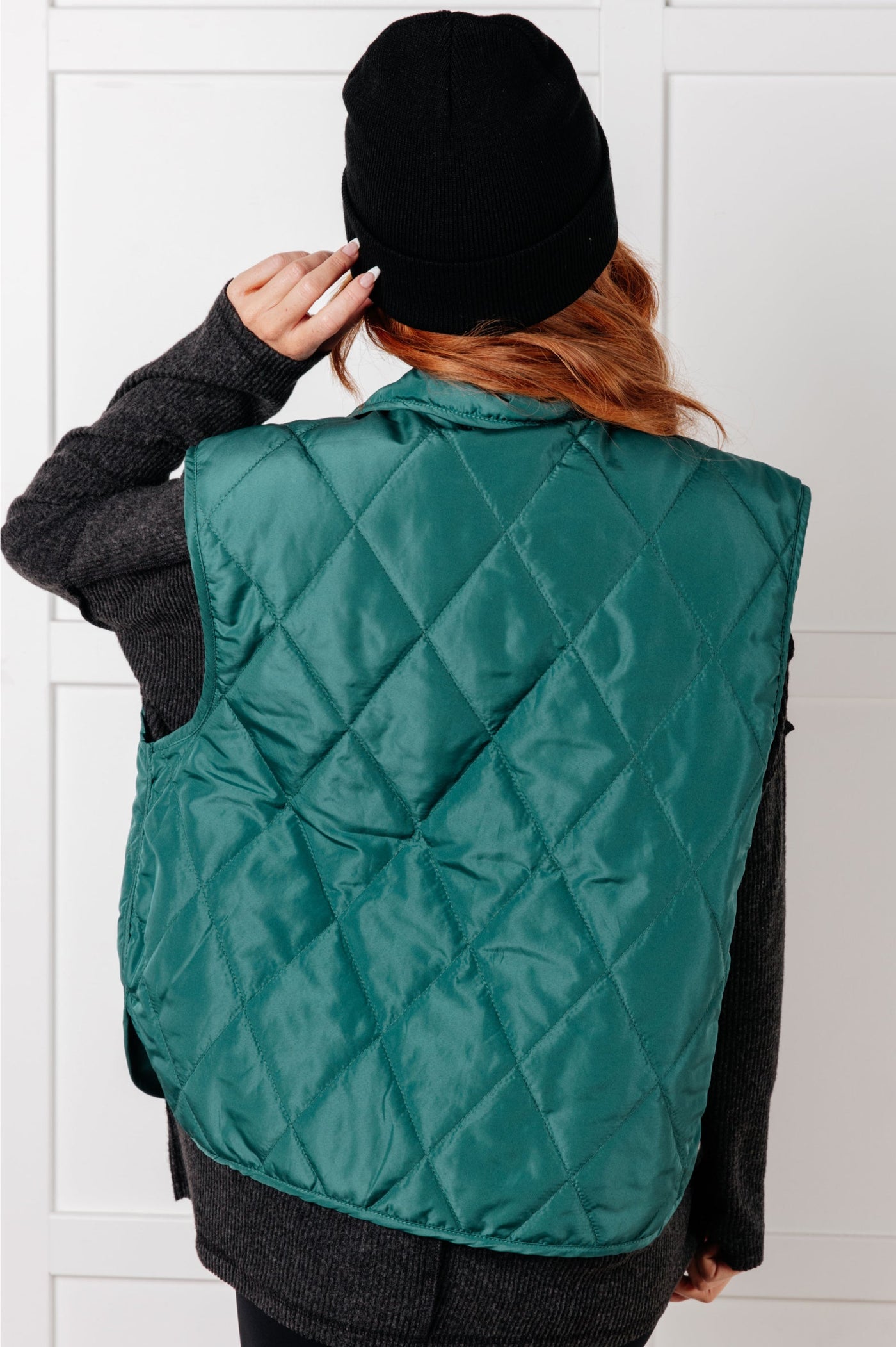 Layering Queen Quilted Puffer Vest in Hunter Green-Layers-Ave Shops-Market Street Nest, Fashionable Clothing, Shoes and Home Décor Located in Mabank, TX