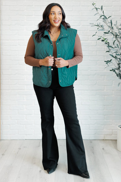 Layering Queen Quilted Puffer Vest in Hunter Green-Layers-Ave Shops-Market Street Nest, Fashionable Clothing, Shoes and Home Décor Located in Mabank, TX