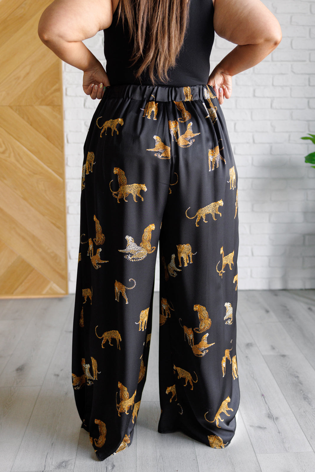 Legendary in Leopard Satin Wide Leg Pants-Bottoms-Ave Shops-Market Street Nest, Fashionable Clothing, Shoes and Home Décor Located in Mabank, TX