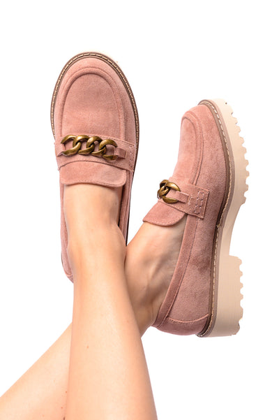 Literally Loafers in Blush Faux Suede-Womens-Ave Shops-Market Street Nest, Fashionable Clothing, Shoes and Home Décor Located in Mabank, TX