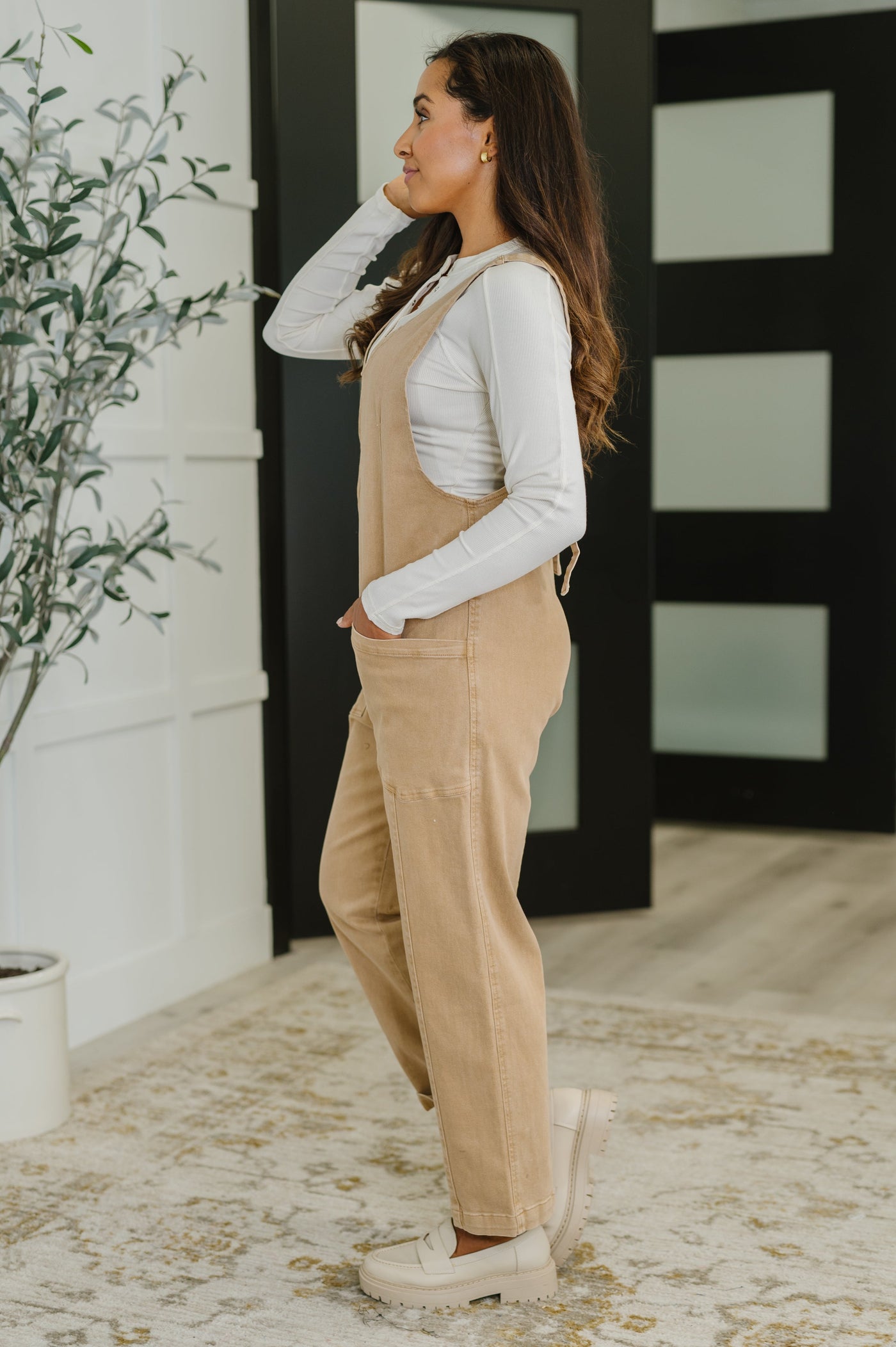 Little Miss Picnic V-Neck Jumpsuit in Brush-Womens-Ave Shops-Market Street Nest, Fashionable Clothing, Shoes and Home Décor Located in Mabank, TX