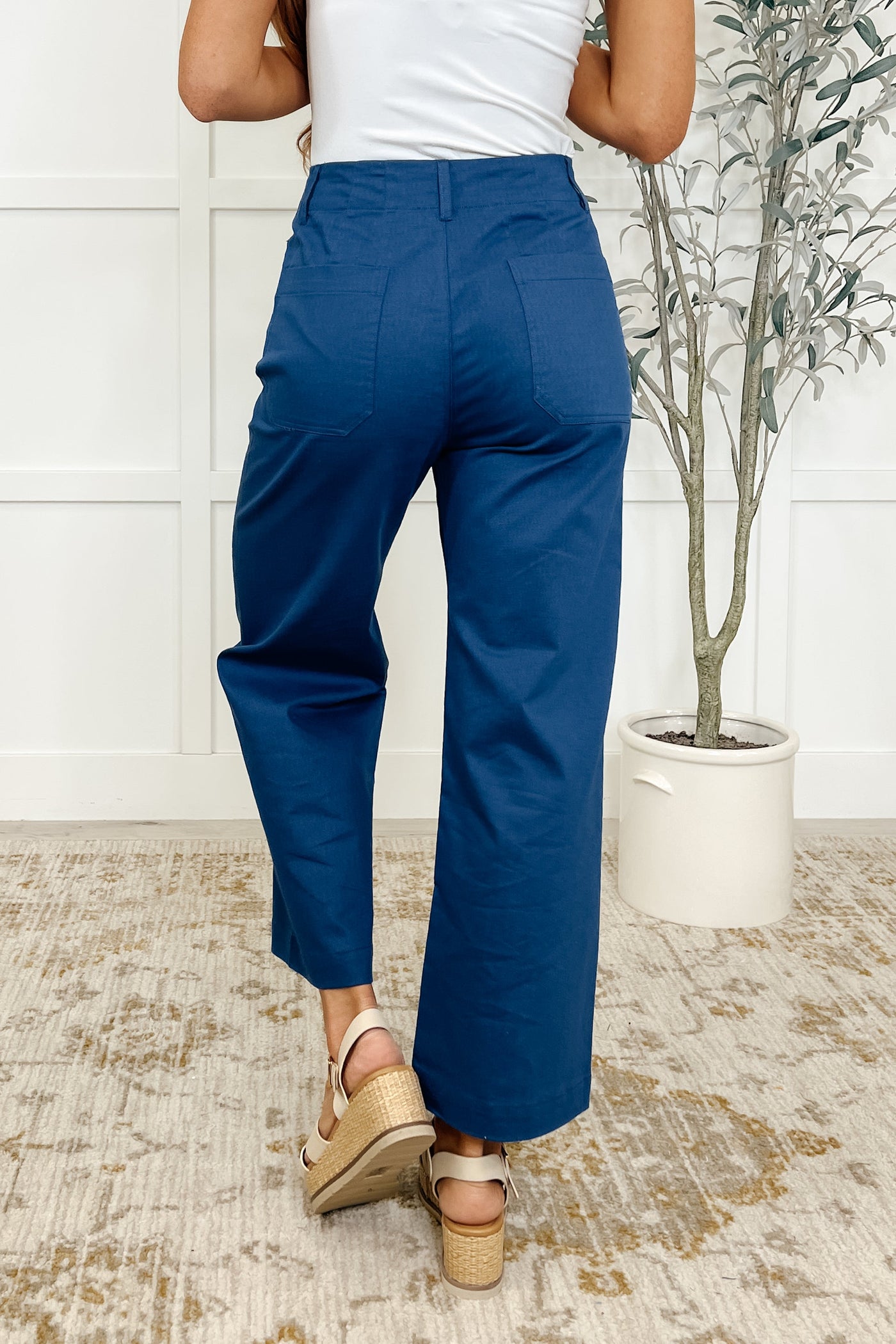 Little Strolls Straight Leg Trousers in Royal Blue-Womens-Ave Shops-Market Street Nest, Fashionable Clothing, Shoes and Home Décor Located in Mabank, TX