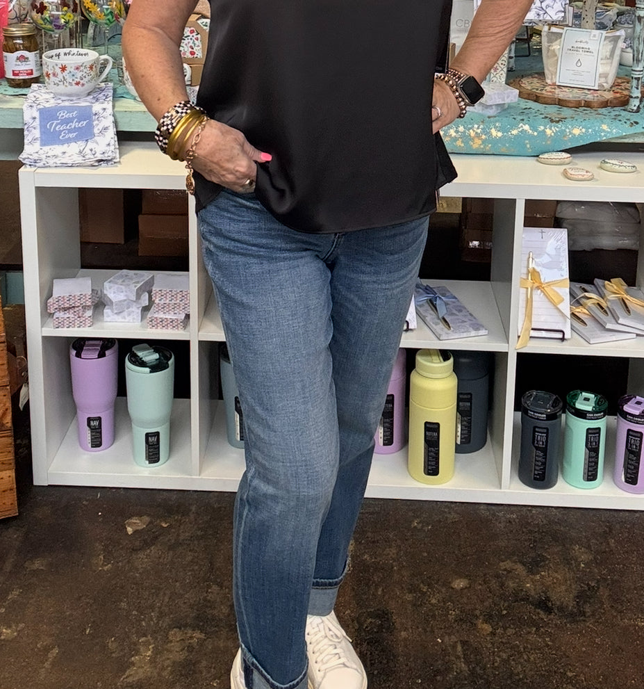 Liverpool Marley Girlfriend Cuffed in Campus-Bottoms-Liverpool-Market Street Nest, Fashionable Clothing, Shoes and Home Décor Located in Mabank, TX