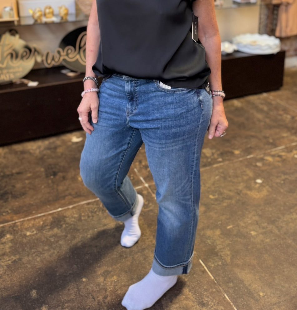 Liverpool Marley Girlfriend Cuffed in Campus-Bottoms-Liverpool-Market Street Nest, Fashionable Clothing, Shoes and Home Décor Located in Mabank, TX