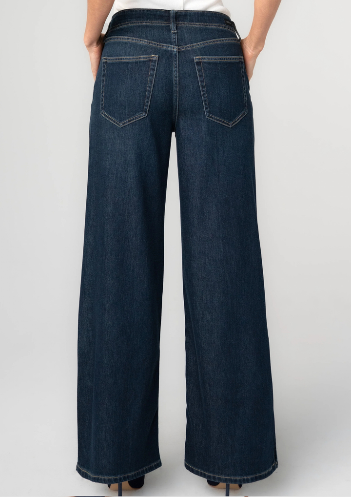 Liverpool Weekender Wide Leg W / Side Slit-09-Bottoms-LIVERPOOL LOS ANGELES-Market Street Nest, Fashionable Clothing, Shoes and Home Décor Located in Mabank, TX