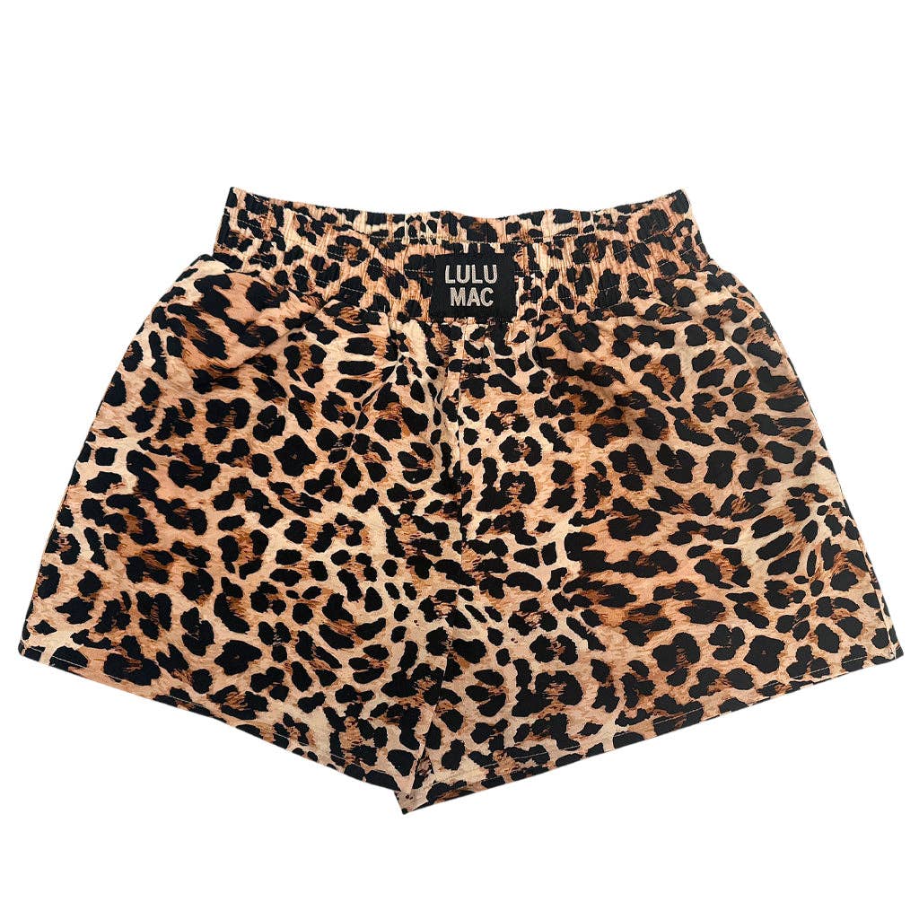 BXLP-LEOPARD BOXER SHORT-Girlie Girl Originals-Market Street Nest, Fashionable Clothing, Shoes and Home Décor Located in Mabank, TX