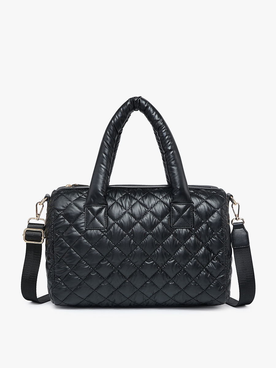 Trista Quilted Satchel-110 Handbags-Jen & Co-Market Street Nest, Fashionable Clothing, Shoes and Home Décor Located in Mabank, TX
