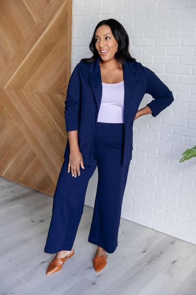 Magic 3/4 Blazer in Navy-Layers-Ave Shops-Market Street Nest, Fashionable Clothing, Shoes and Home Décor Located in Mabank, TX