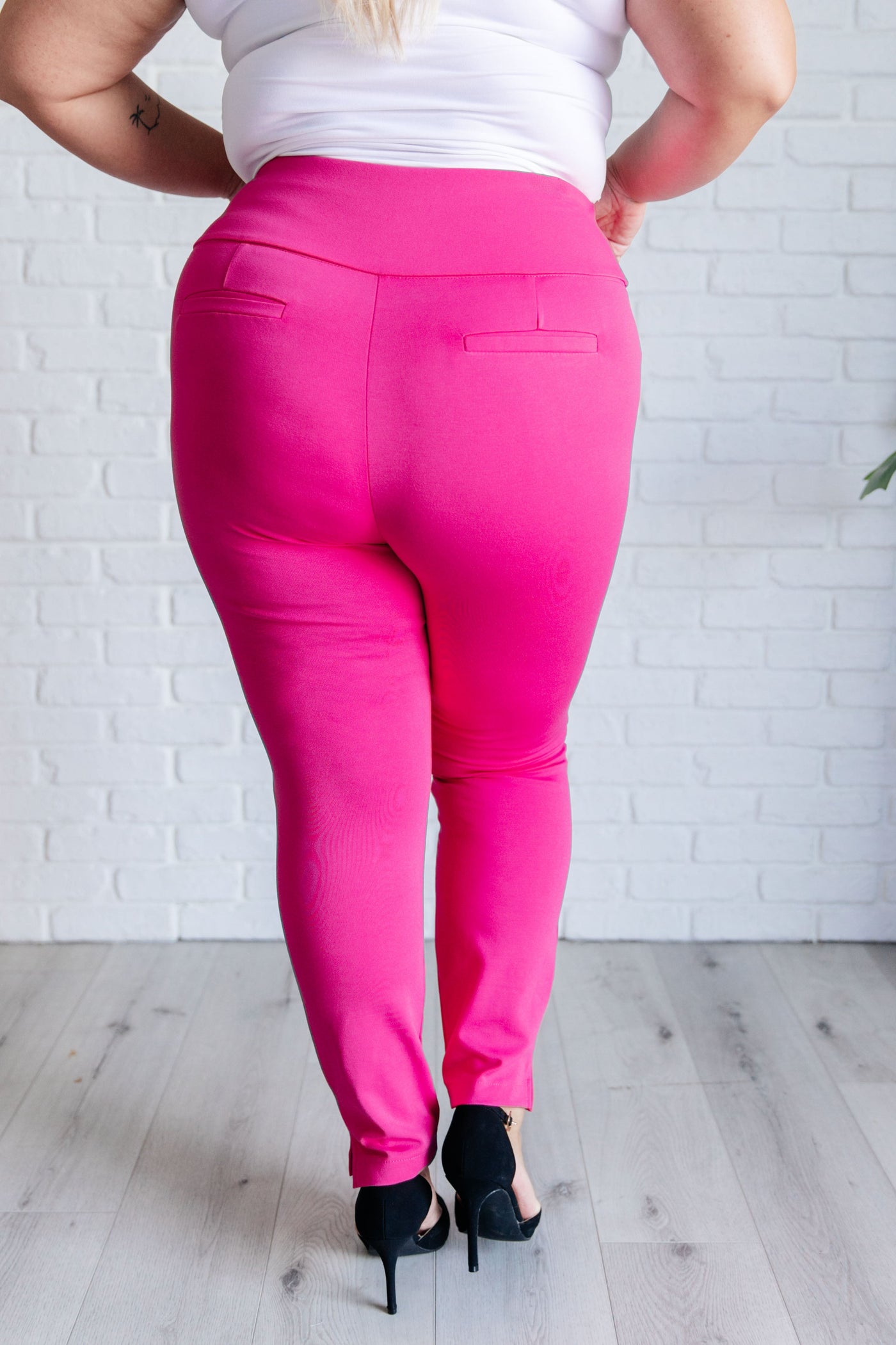 Magic Skinny 28" Pants in Hot Pink-Bottoms-Ave Shops-Market Street Nest, Fashionable Clothing, Shoes and Home Décor Located in Mabank, TX