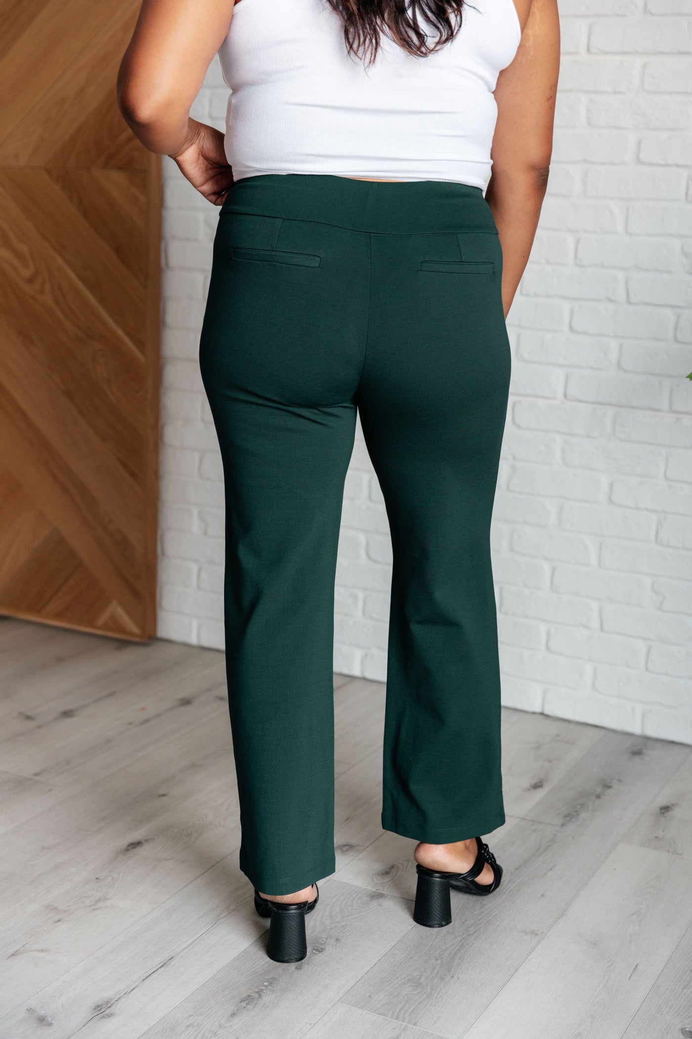 Magic Straight Pants in Hunter Green-Bottoms-Ave Shops-Market Street Nest, Fashionable Clothing, Shoes and Home Décor Located in Mabank, TX