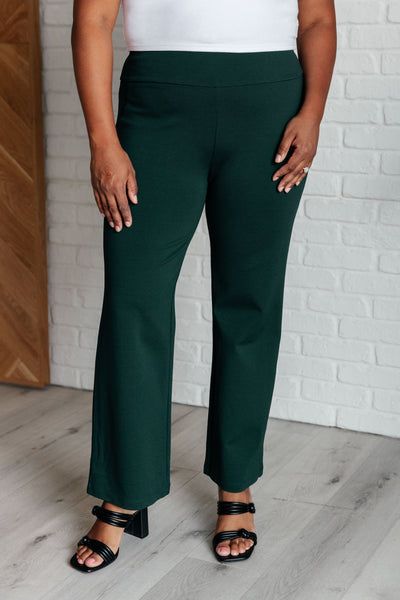 Magic Straight Pants in Hunter Green-Bottoms-Ave Shops-Market Street Nest, Fashionable Clothing, Shoes and Home Décor Located in Mabank, TX