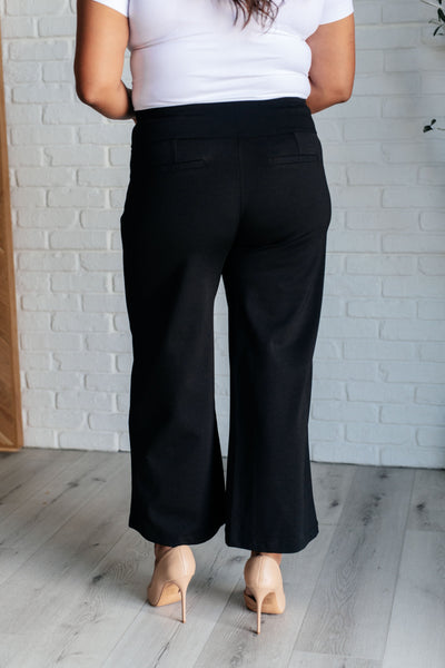 Magic Wide Leg Crop Pants in Black-Bottoms-Ave Shops-Market Street Nest, Fashionable Clothing, Shoes and Home Décor Located in Mabank, TX