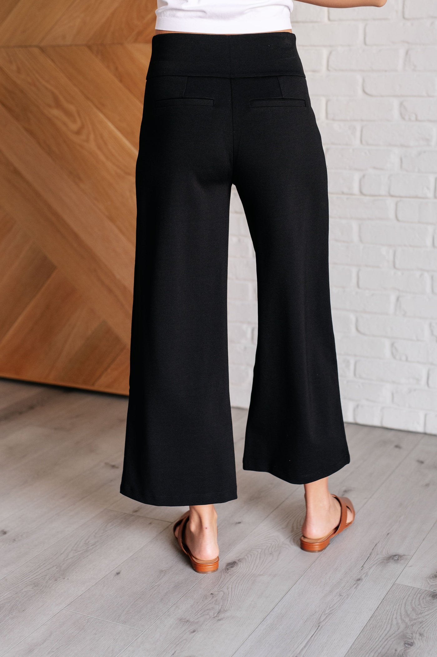 Magic Wide Leg Crop Pants in Black-Bottoms-Ave Shops-Market Street Nest, Fashionable Clothing, Shoes and Home Décor Located in Mabank, TX