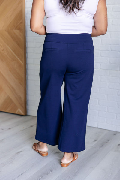 Magic Wide Leg Crop Pants in Navy-Bottoms-Ave Shops-Market Street Nest, Fashionable Clothing, Shoes and Home Décor Located in Mabank, TX