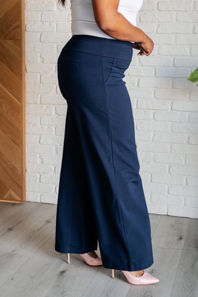 Magic Wide Leg Pants in Navy-Bottoms-Ave Shops-Market Street Nest, Fashionable Clothing, Shoes and Home Décor Located in Mabank, TX