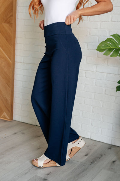 Magic Wide Leg Pants in Navy-Bottoms-Ave Shops-Market Street Nest, Fashionable Clothing, Shoes and Home Décor Located in Mabank, TX