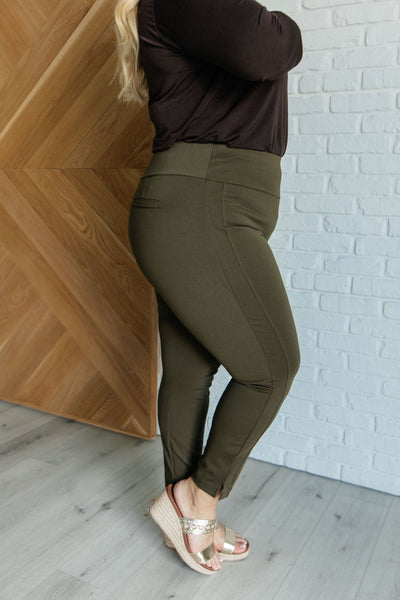 Magic Ankle Crop Skinny Pants in Olive-Bottoms-Ave Shops-Market Street Nest, Fashionable Clothing, Shoes and Home Décor Located in Mabank, TX