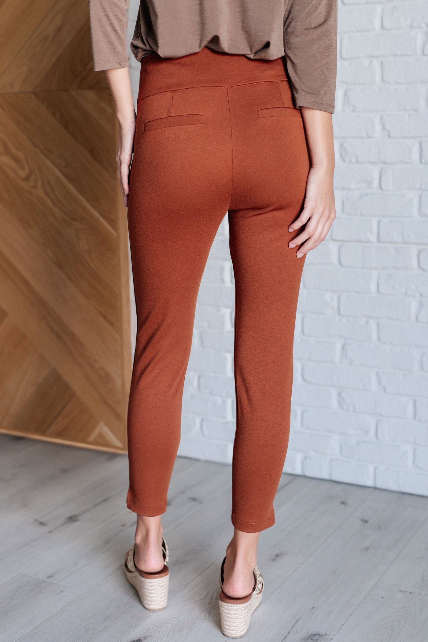 Magic Ankle Crop Skinny Pants in Rust-Bottoms-Ave Shops-Market Street Nest, Fashionable Clothing, Shoes and Home Décor Located in Mabank, TX