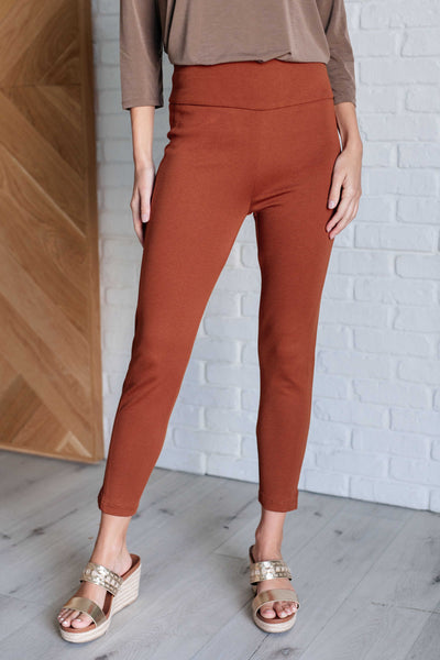 Magic Ankle Crop Skinny Pants in Rust-Bottoms-Ave Shops-Market Street Nest, Fashionable Clothing, Shoes and Home Décor Located in Mabank, TX