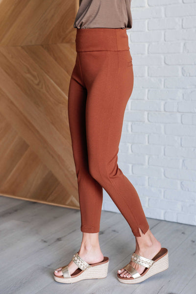 Magic Ankle Crop Skinny Pants in Rust-Bottoms-Ave Shops-Market Street Nest, Fashionable Clothing, Shoes and Home Décor Located in Mabank, TX