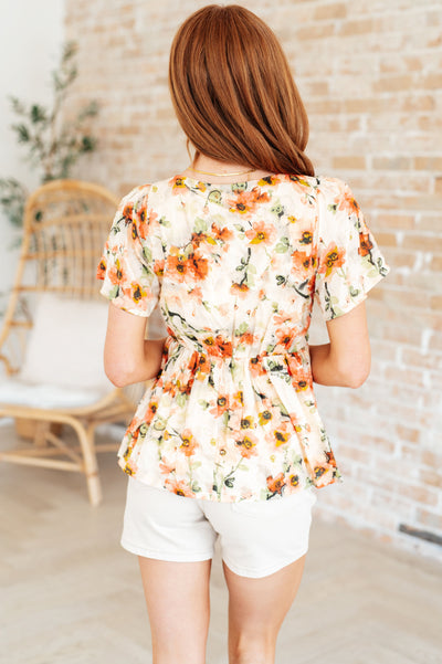 Magic Dance Square Neck Floral Blouse-Tops-Ave Shops-Market Street Nest, Fashionable Clothing, Shoes and Home Décor Located in Mabank, TX