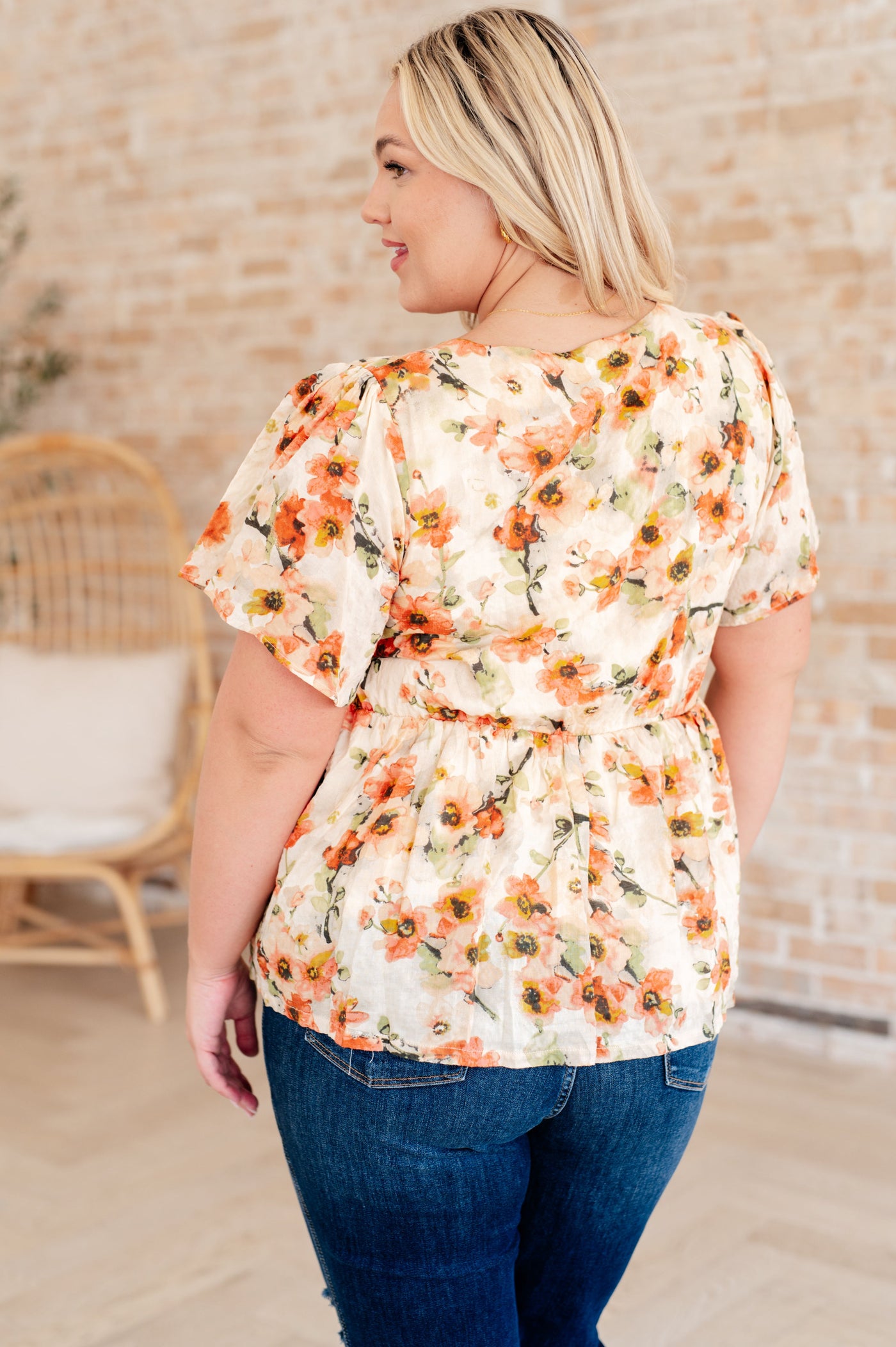 Magic Dance Square Neck Floral Blouse-Tops-Ave Shops-Market Street Nest, Fashionable Clothing, Shoes and Home Décor Located in Mabank, TX