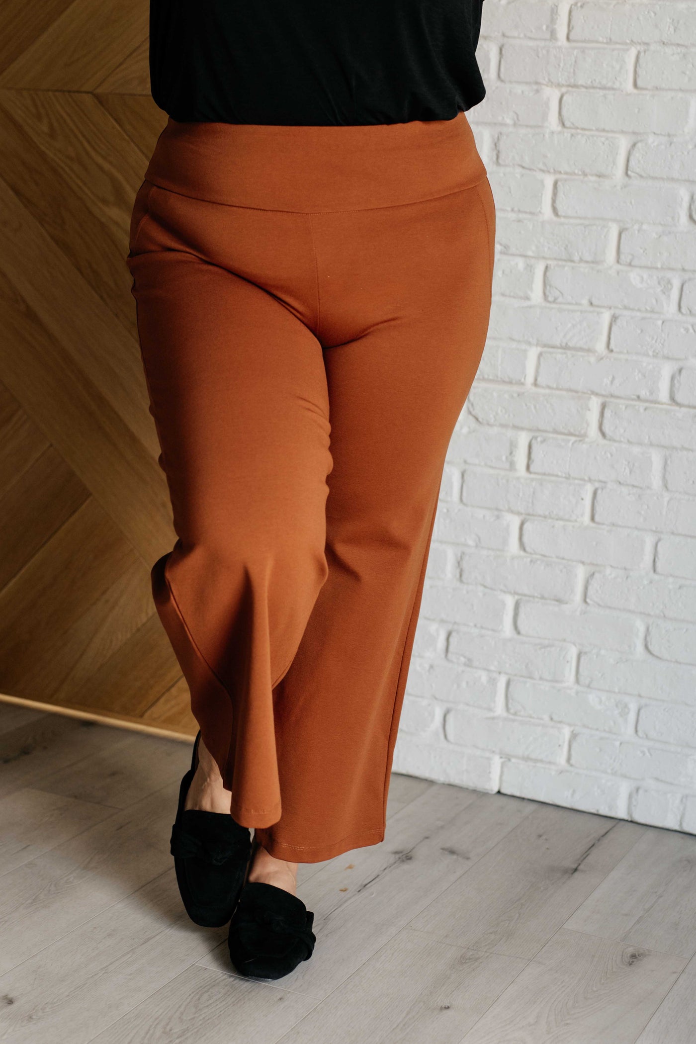 Magic Wide Leg Crop Pants in Rust-Bottoms-Ave Shops-Market Street Nest, Fashionable Clothing, Shoes and Home Décor Located in Mabank, TX