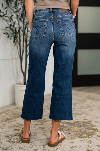 Maisie High Waist Back Pocket Embroidery Crop Wide-Womens-Ave Shops-Market Street Nest, Fashionable Clothing, Shoes and Home Décor Located in Mabank, TX