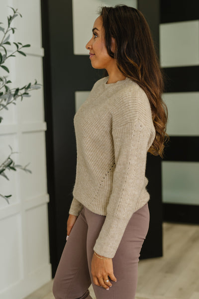 Make it Easy Textured Sweatshirt-Womens-Ave Shops-Market Street Nest, Fashionable Clothing, Shoes and Home Décor Located in Mabank, TX