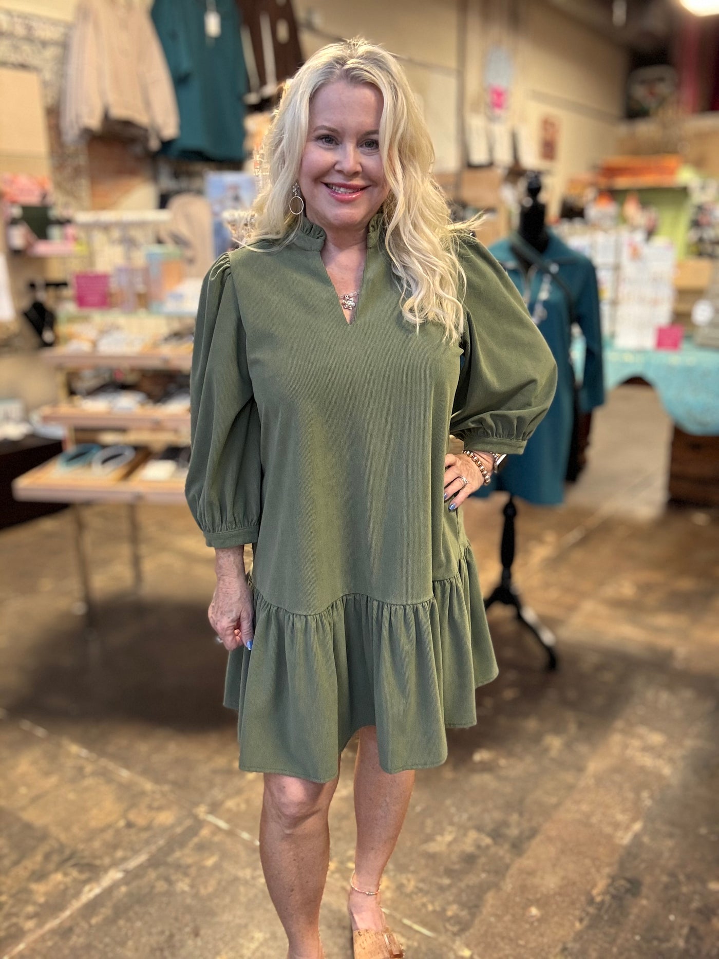 Mary Square Naomi Vineyard Dress-Dresses & Rompers-Mary Square-Market Street Nest, Fashionable Clothing, Shoes and Home Décor Located in Mabank, TX
