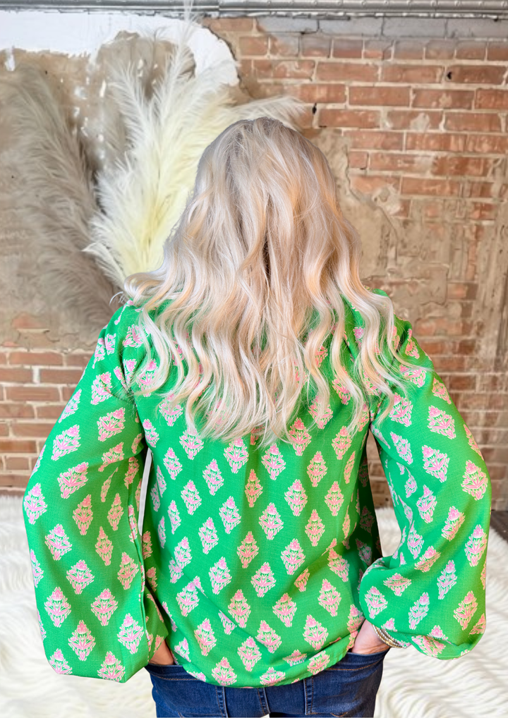Mary Square Scarlette Top | Early Riser Green-08-Tops-Mary Square-Market Street Nest, Fashionable Clothing, Shoes and Home Décor Located in Mabank, TX