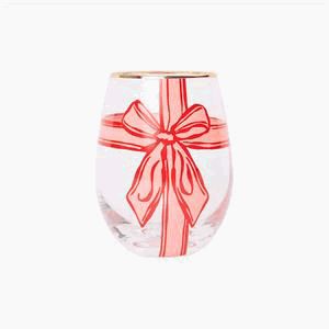 Mary Square Women 03-home & Gift Wine Glass Peppermint Present-03-Home & Gift-MARY SQUARE-Market Street Nest, Fashionable Clothing, Shoes and Home Décor Located in Mabank, TX