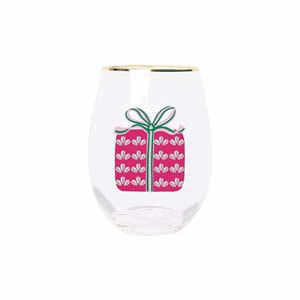 Mary Square Women 03-home & Gift Wine Glass Wrapped In Cheer Embellished-03-Home & Gift-MARY SQUARE-Market Street Nest, Fashionable Clothing, Shoes and Home Décor Located in Mabank, TX