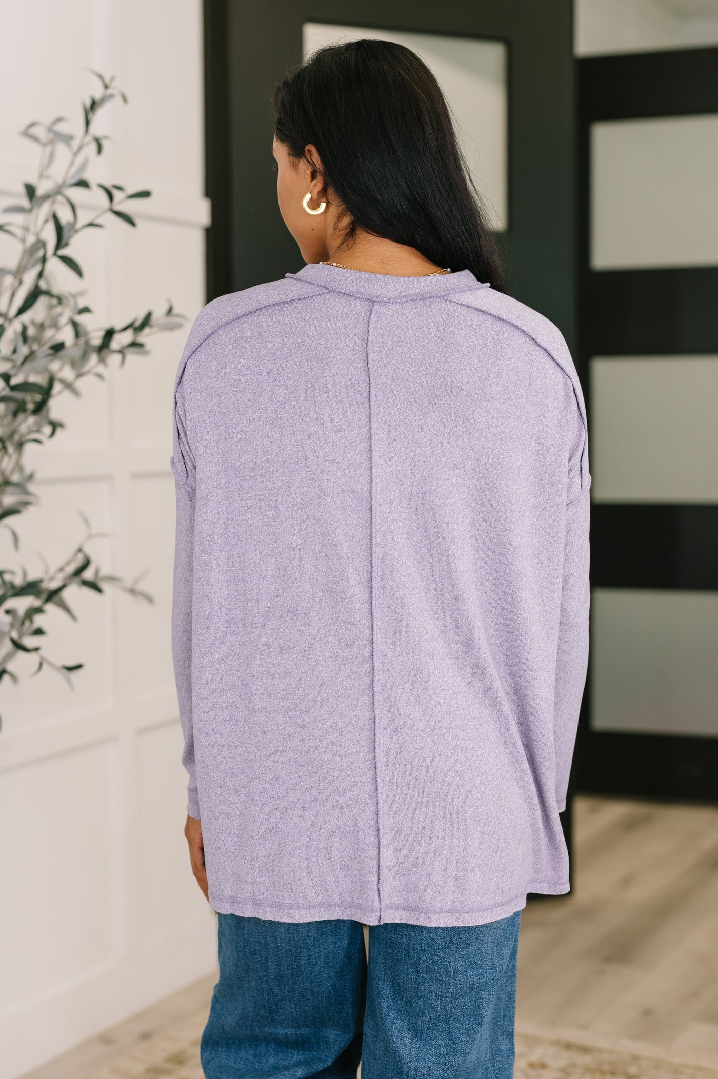 Mellow Mood Heathered Pullover in Lavender-Womens-Ave Shops-Market Street Nest, Fashionable Clothing, Shoes and Home Décor Located in Mabank, TX