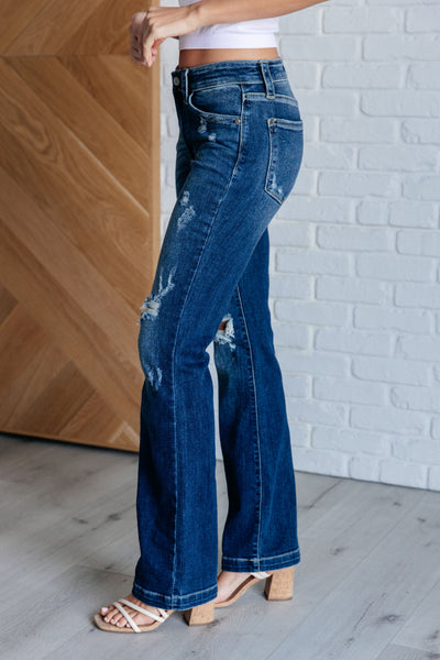 Mila Mid Rise Distressed Bootcut Jeans-Womens-Ave Shops-Market Street Nest, Fashionable Clothing, Shoes and Home Décor Located in Mabank, TX