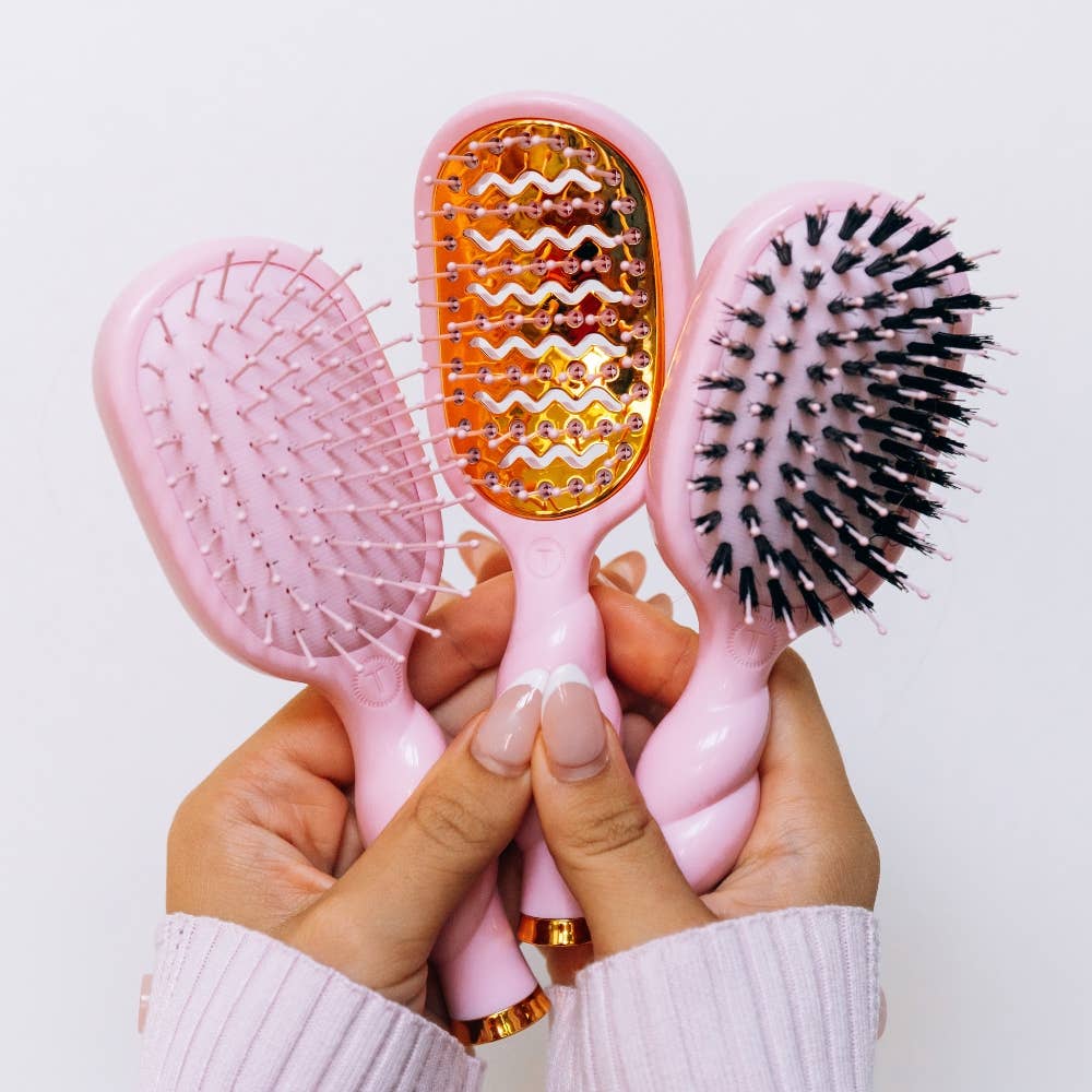 Mini Vent Brush | Bubblegum Pink-TELETIES-Market Street Nest, Fashionable Clothing, Shoes and Home Décor Located in Mabank, TX
