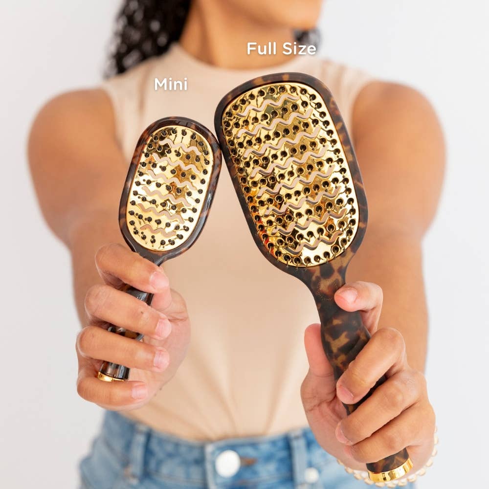 Mini Vent Brush | Tortoise-TELETIES-Market Street Nest, Fashionable Clothing, Shoes and Home Décor Located in Mabank, TX