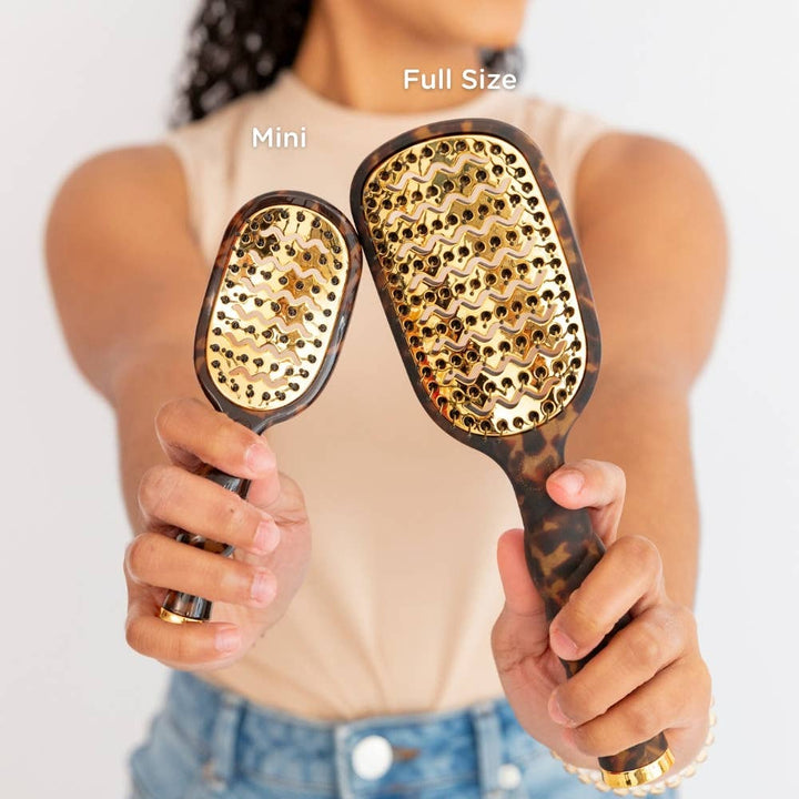 Mini Vent Brush | Tortoise-TELETIES-Market Street Nest, Fashionable Clothing, Shoes and Home Décor Located in Mabank, TX