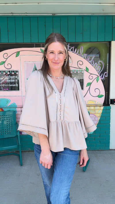 Monroe Cottage Doeskin Top-Tops-Mary Square-Market Street Nest, Fashionable Clothing, Shoes and Home Décor Located in Mabank, TX