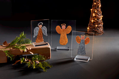 Mud Pie Acrylic Angel Plaque Stand-Home & Gifts-Mud Pie-Market Street Nest, Fashionable Clothing, Shoes and Home Décor Located in Mabank, TX