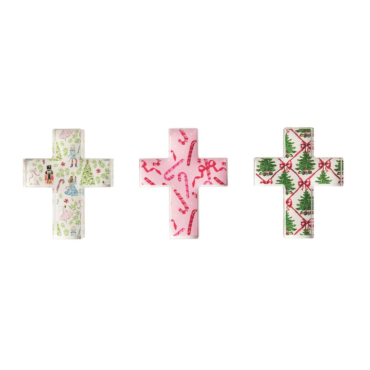 Mud Pie Acrylic Christmas Cross Shelf Sitters-03-Home &amp; Gift-Mud Pie-Market Street Nest, Fashionable Clothing, Shoes and Home Décor Located in Mabank, TX
