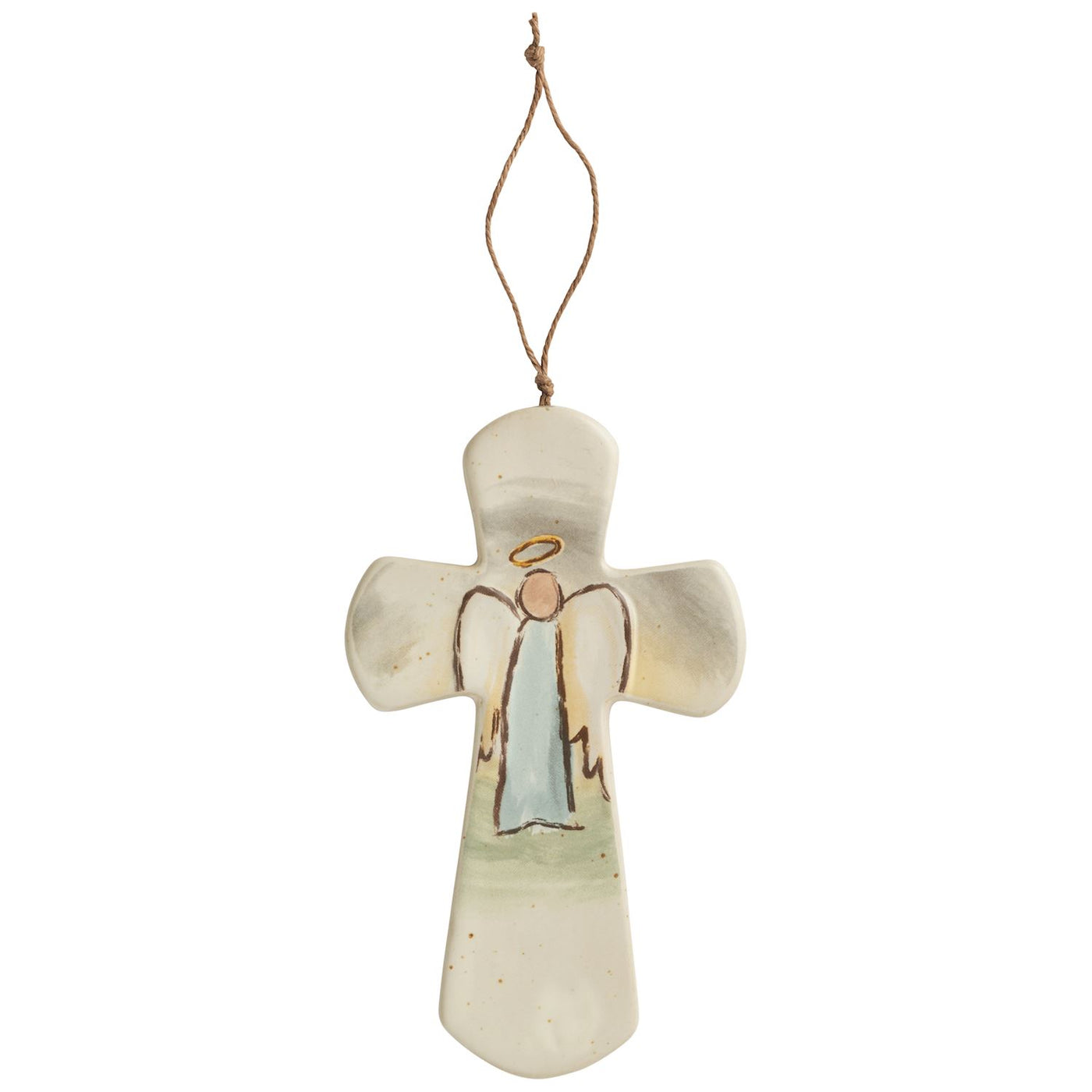Mud Pie Angel Ceramic Nativity Cross-Home & Gifts-Mud Pie-Market Street Nest, Fashionable Clothing, Shoes and Home Décor Located in Mabank, TX