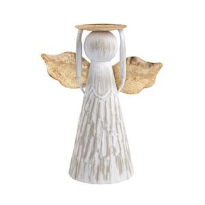 Mud Pie Angel Pillar Holders-03-Home &amp; Gift-Mud Pie-Market Street Nest, Fashionable Clothing, Shoes and Home Décor Located in Mabank, TX